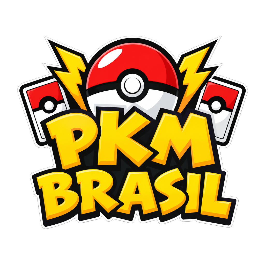 Logo PKM BRASIL com Pokébola e raios